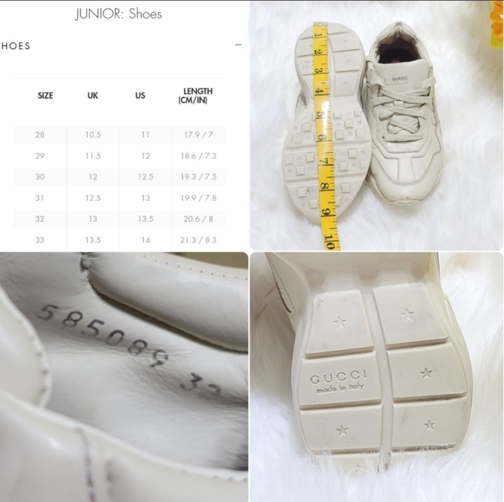 GUCCI KIDS SNEAKERS RHYTON SZ.32 - Picture 3 of 16